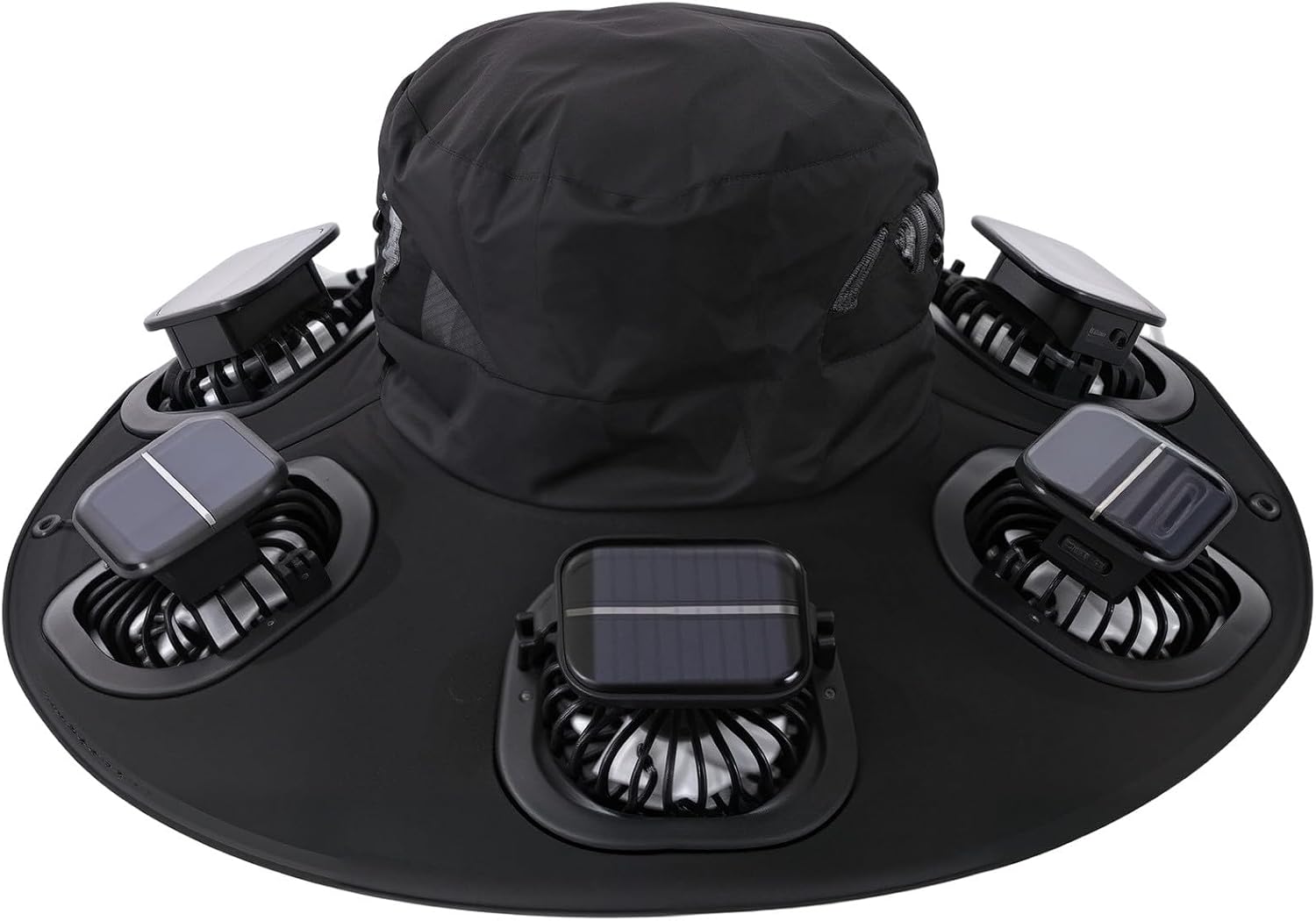 Visor Sun Hat - Солнечная кепка с 6 вентиляторами, дышащая,