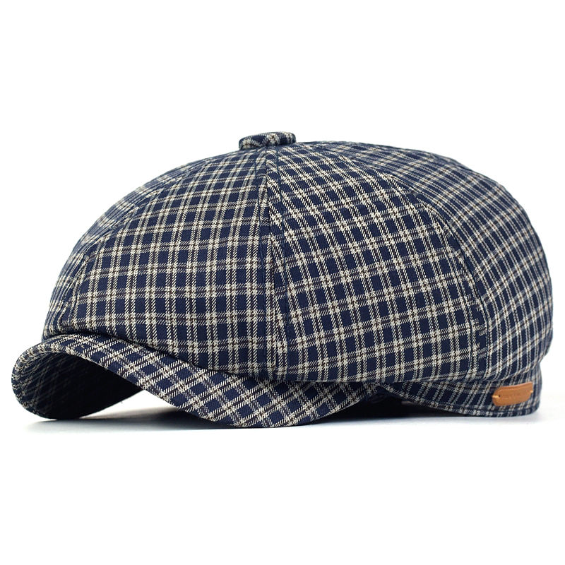 Newsboy Cap Ivy - Кепка газетчика в клетку, сезон весна-лето,