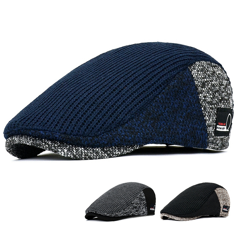 Dad Hat Cotton - Мужские шапки газетчика, толстая осенне-зимняя винтажная