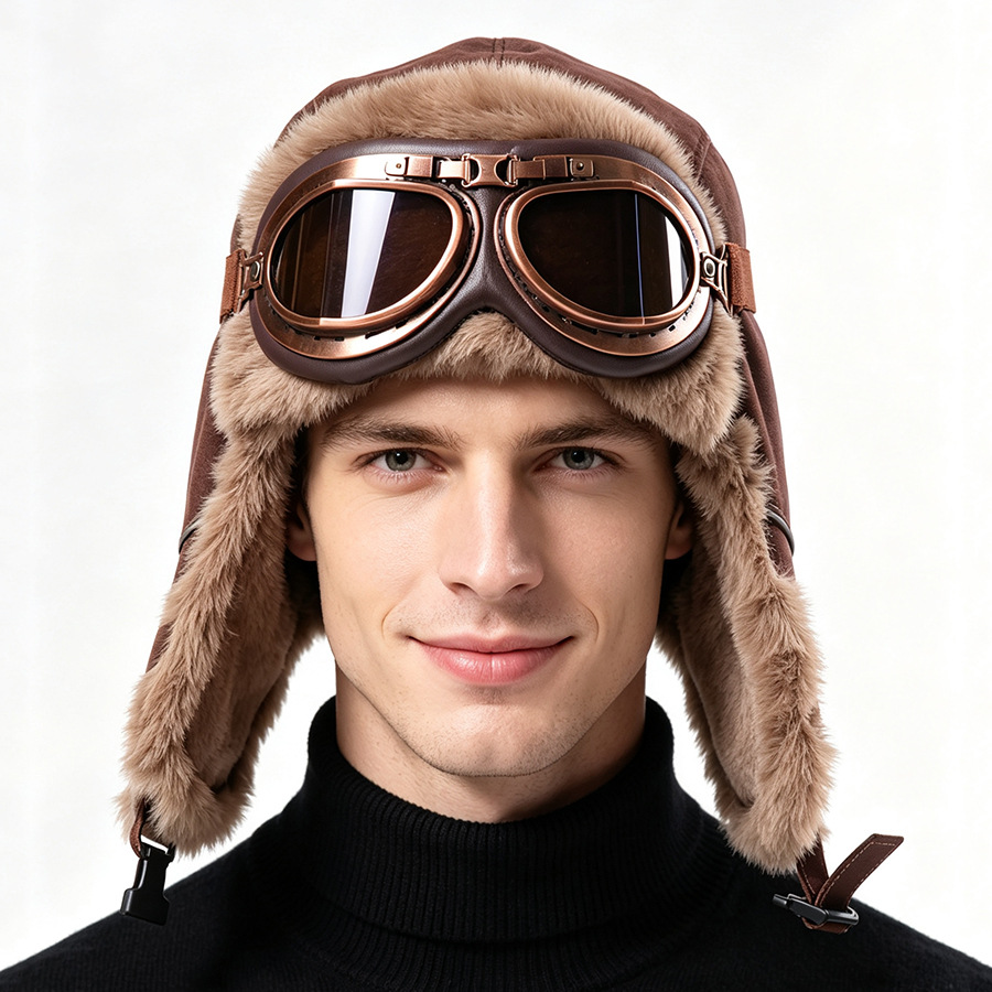 Винтажная пилотская шапка с оч – обзор и цена Winter Trapper Hat